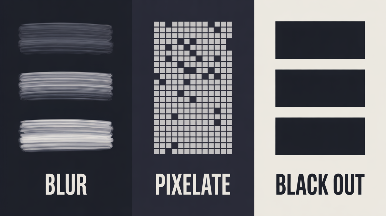 Blur vs Pixelate vs Black Out: Which Redaction Method Protects Your Data?